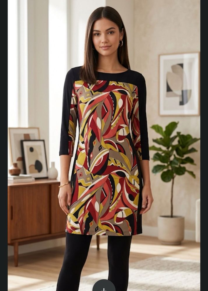 Aesthetic y2k Print Midi Dress