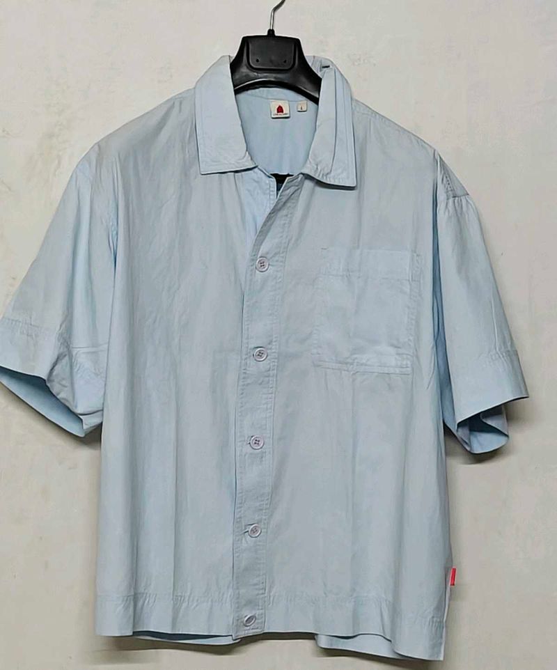 Price drop 🔥🔥Light Blue Short Sleeve Button-Up S