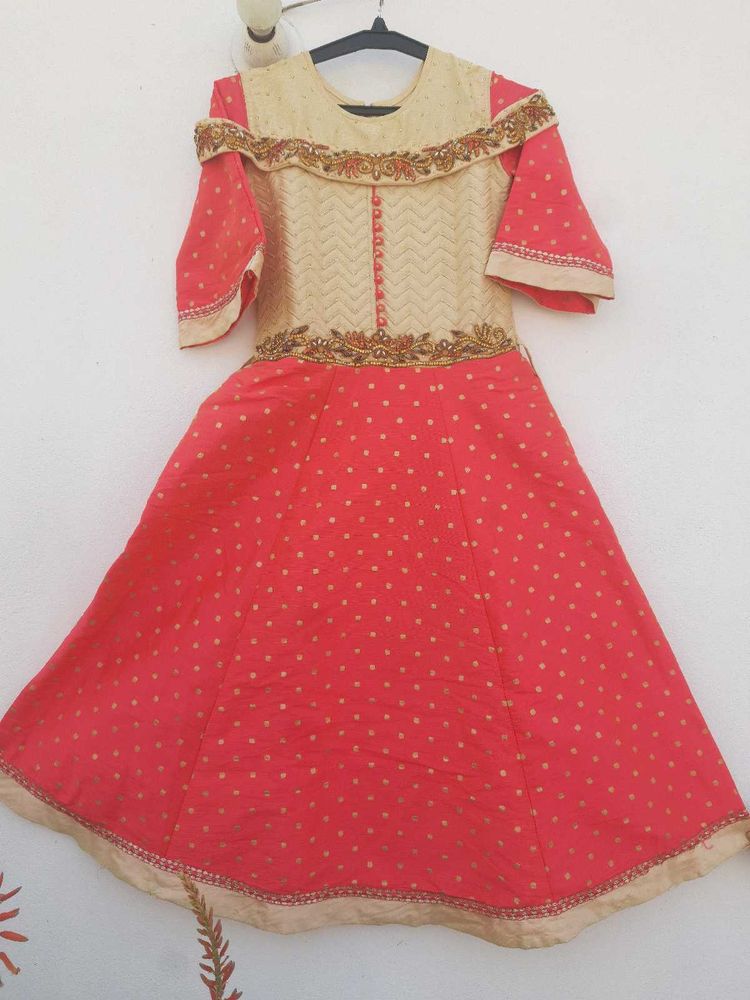 Girls' Ethnic Dress - Party Ready