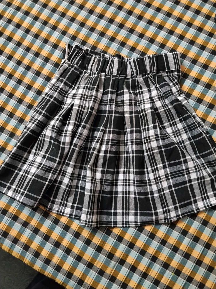 Plaid Mini Skirt