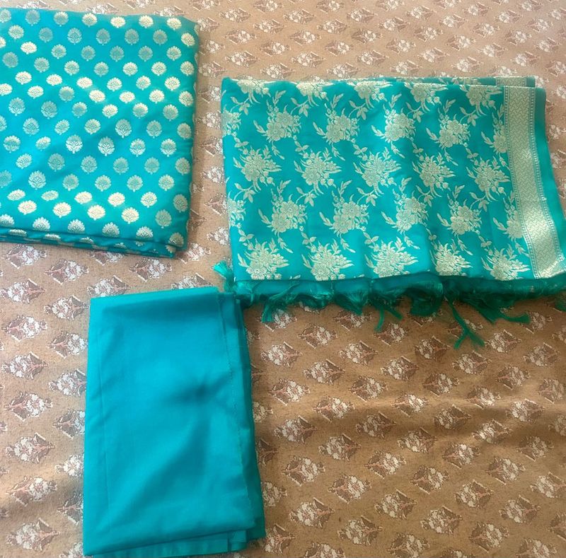 Pure Banarasi salwar kameez material with Dupatta