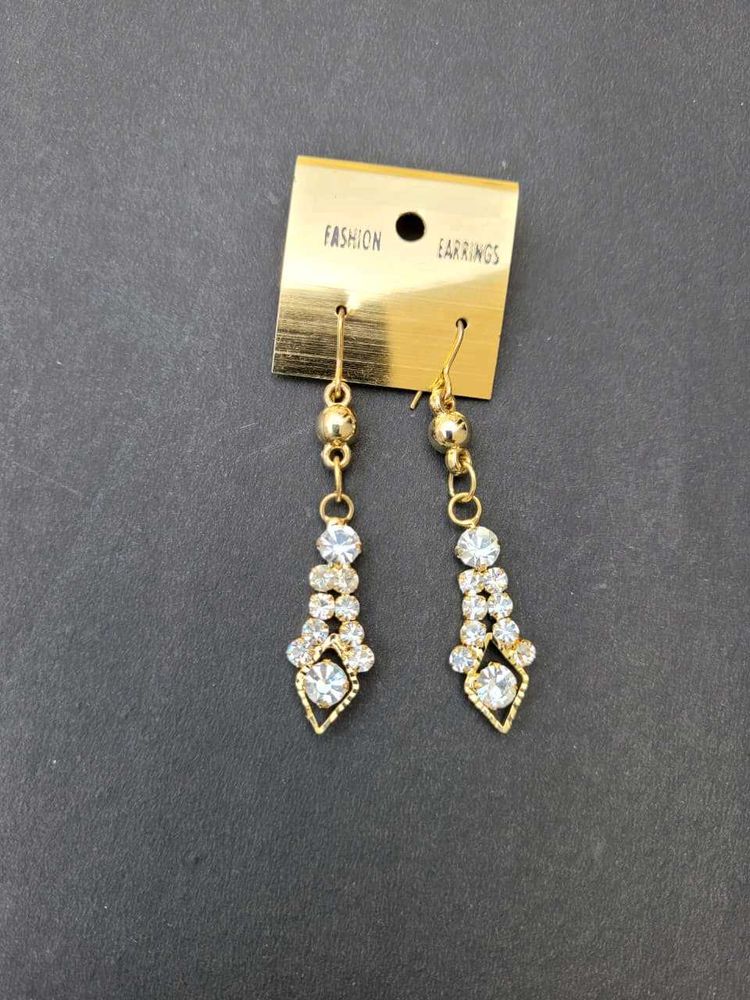 Dangling Gemstone Earrings
