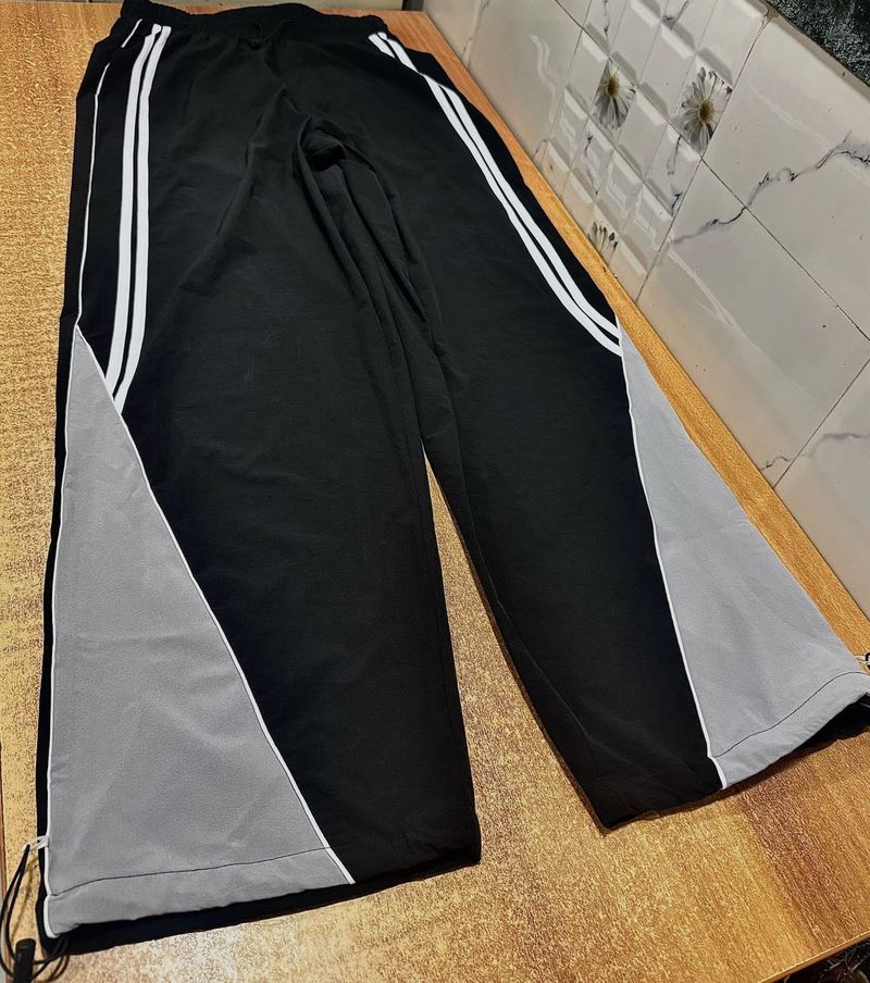 Check Offer in bio- Black &amp; Grey Track Pant