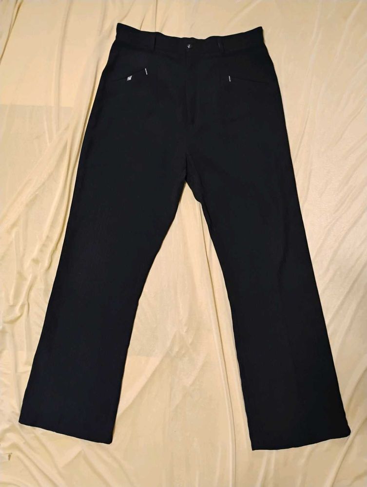 Black Straight Fit Trouser/Pant