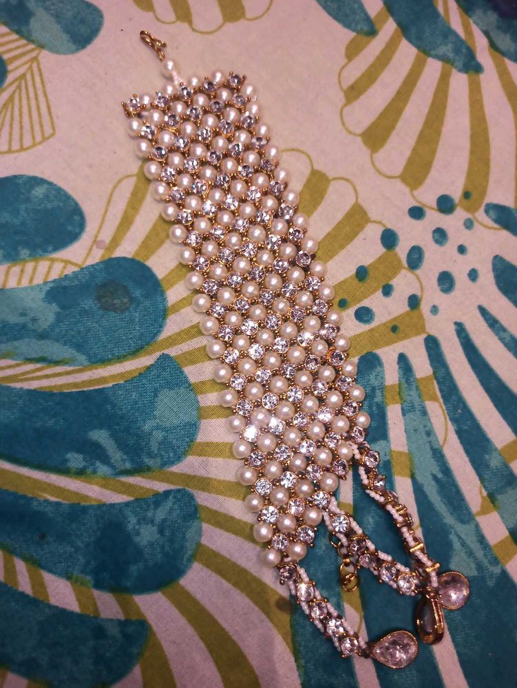 Pearl &amp; Rhinestone Bracelet