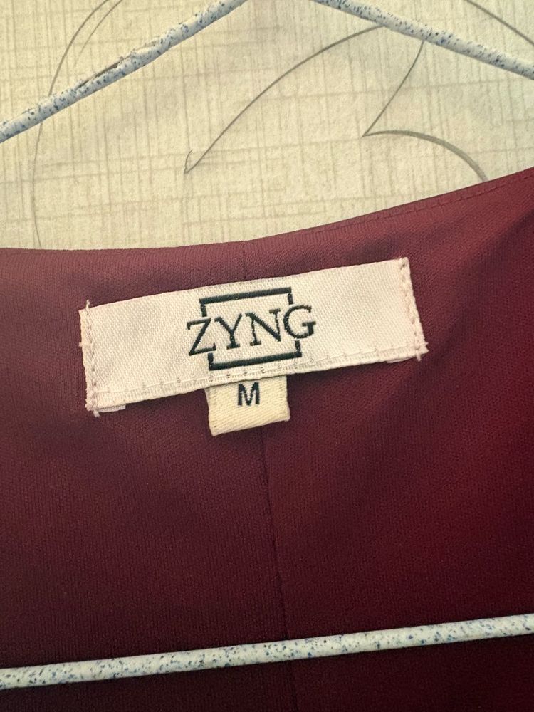 ZYNG Burgundy Dress