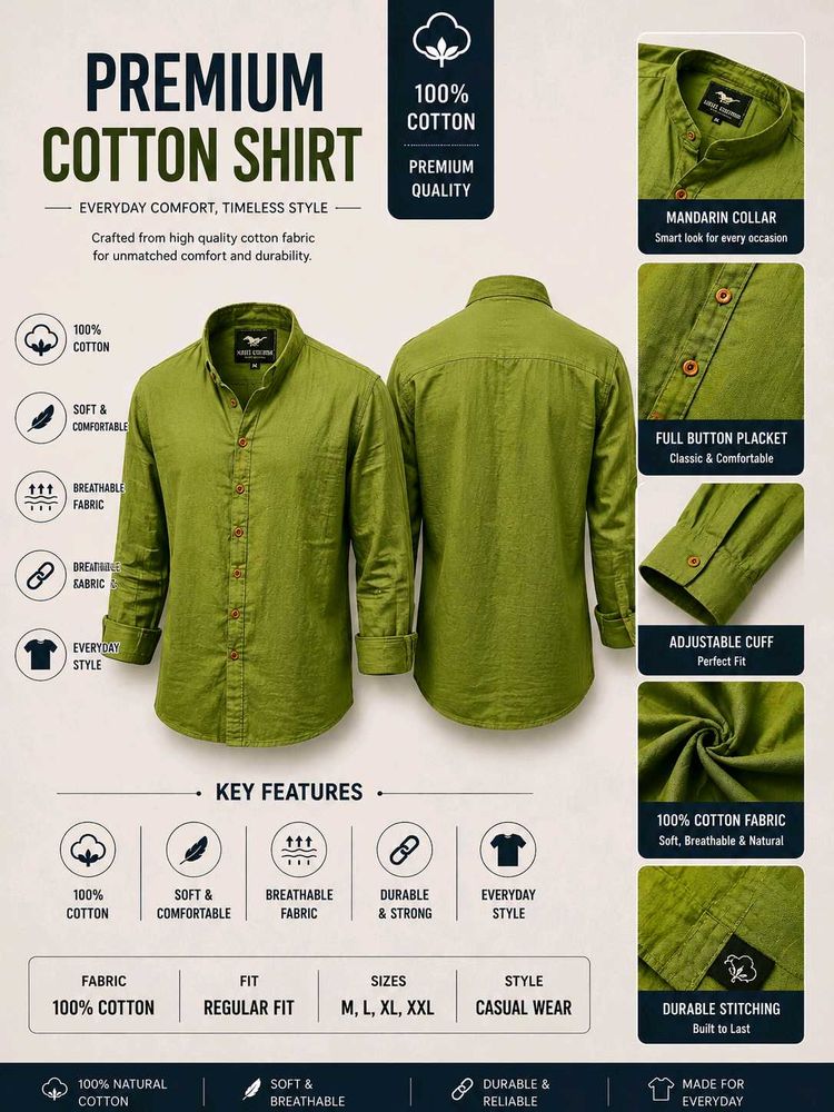 Stylish Green Casual Shirt
