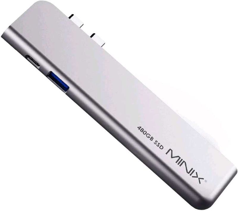 MINIX NEO Storage Pro, USB-C Multiport 480GB SSD S