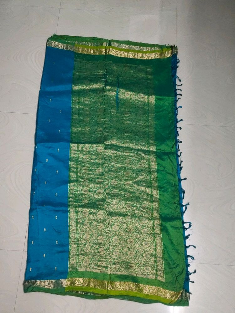 Pure Kanchi Pattu Saree 💙💚