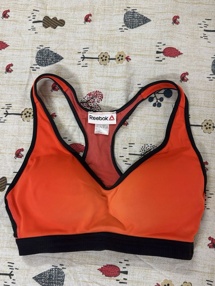 Reebok Orange Sports Bra