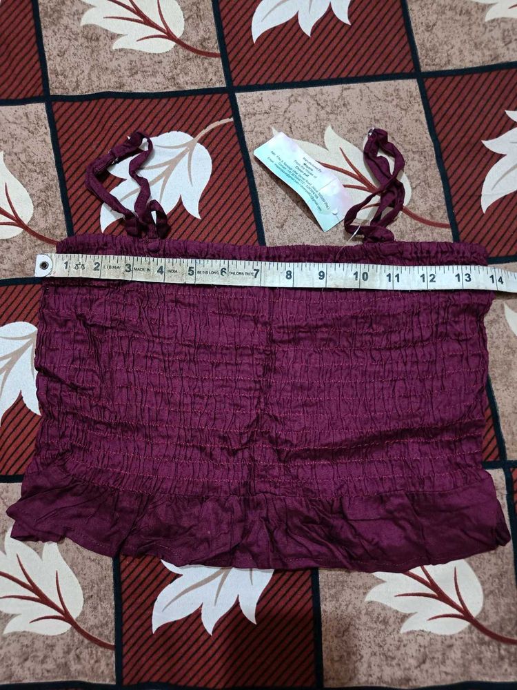 Mayero red crop top
