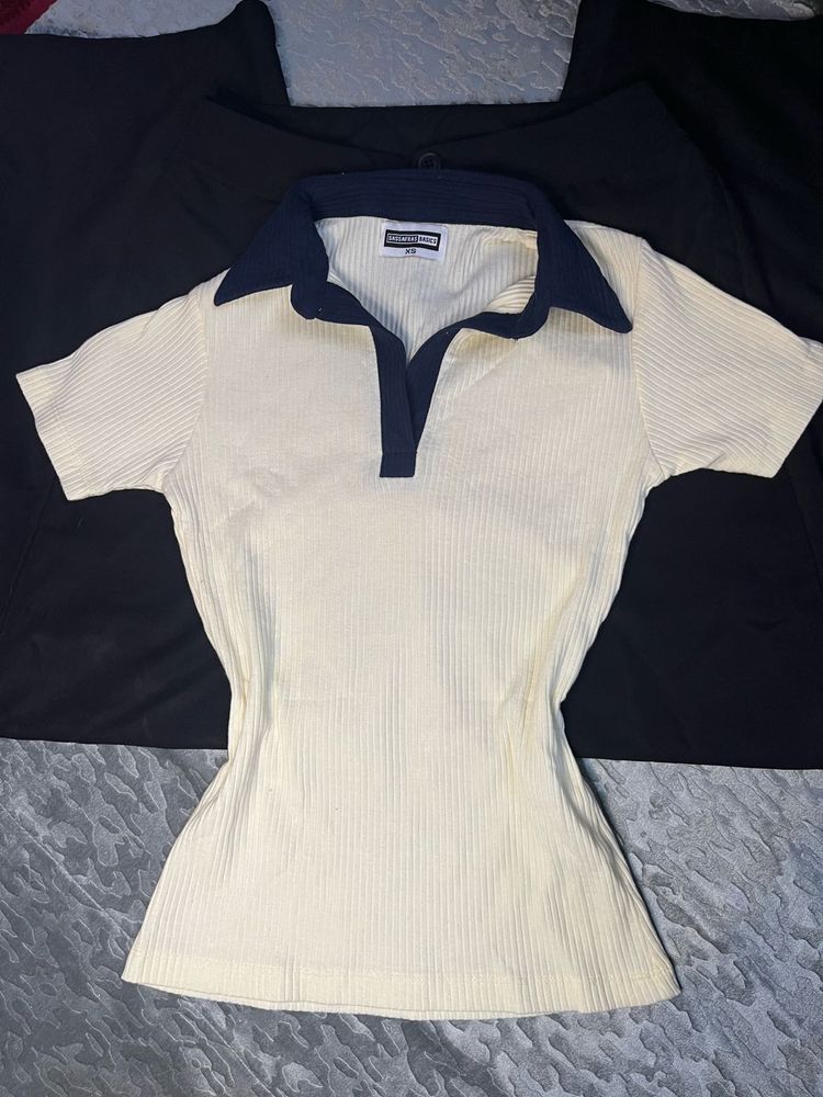Vintage Style Polo Top