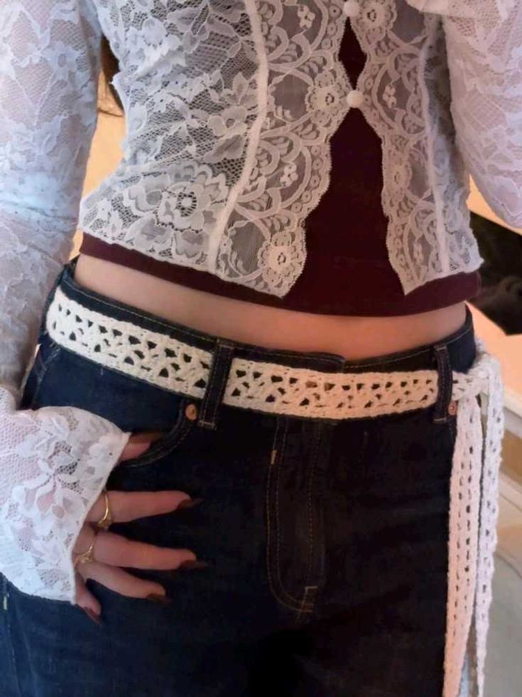 Crochet Lace Belt💅