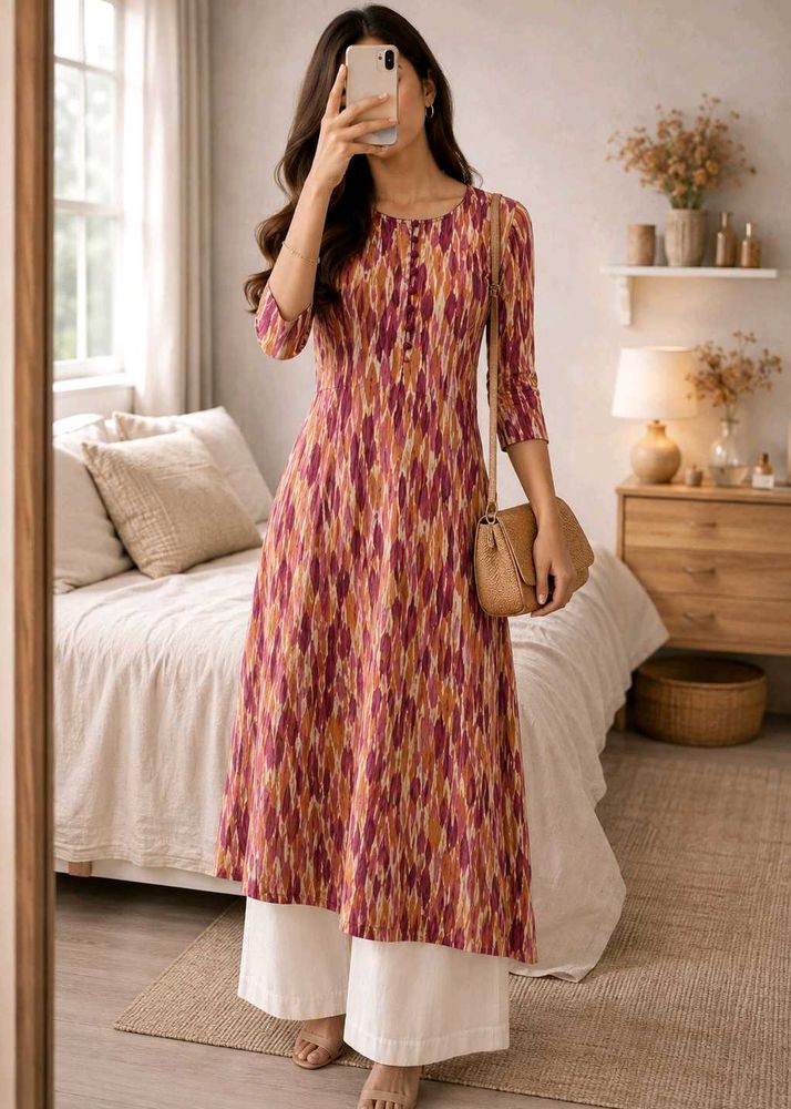 🌸 Printed Kurta Top