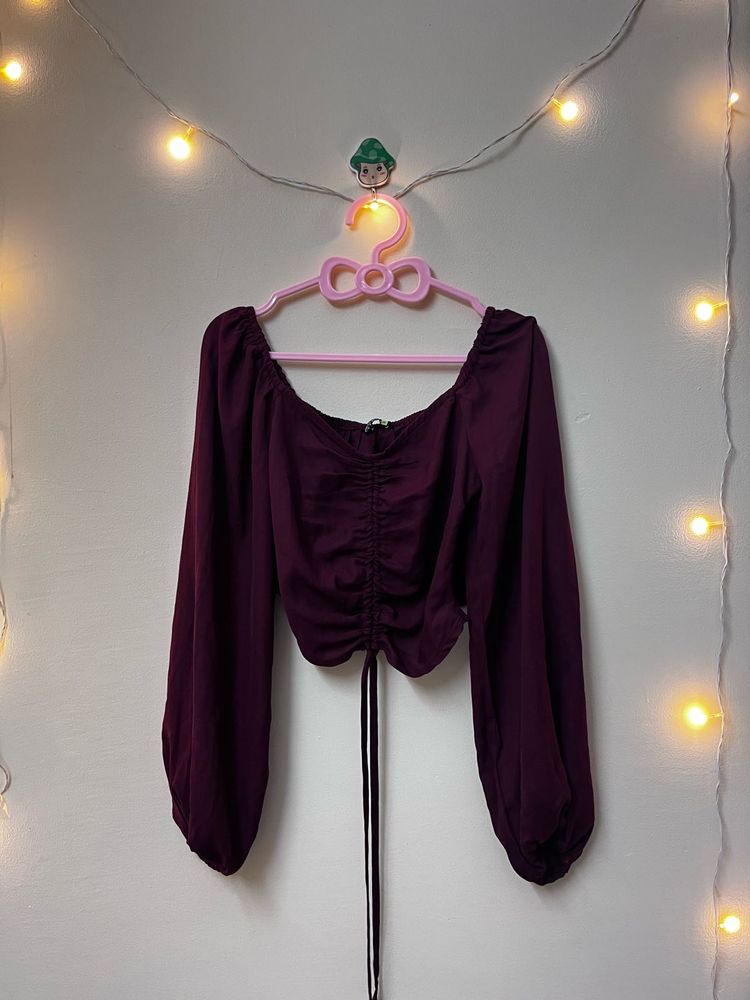Chic Ruched Crop Top