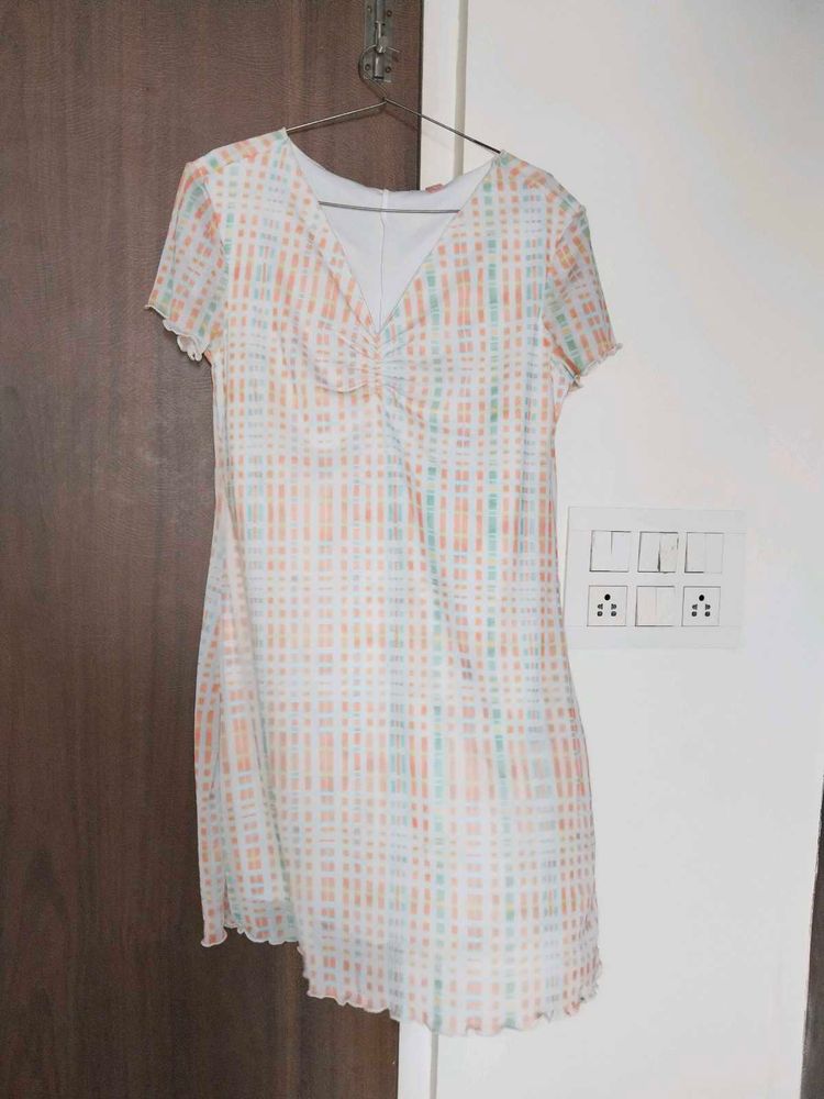 Chic Plaid Mini Dress