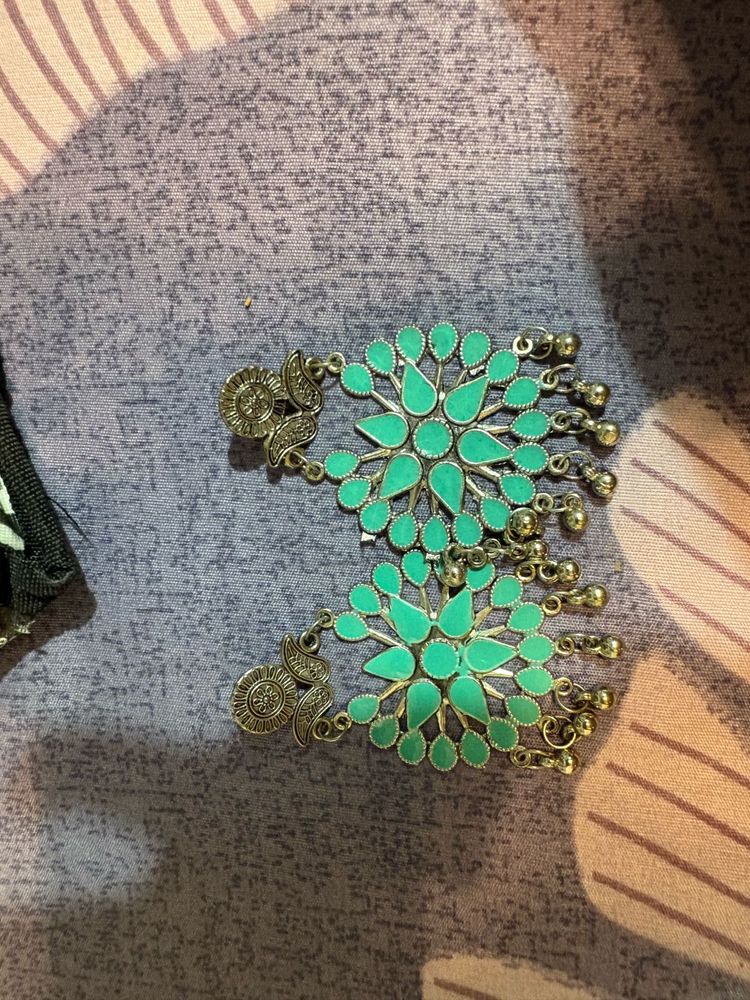 Boho Turquoise Dangle Earrings