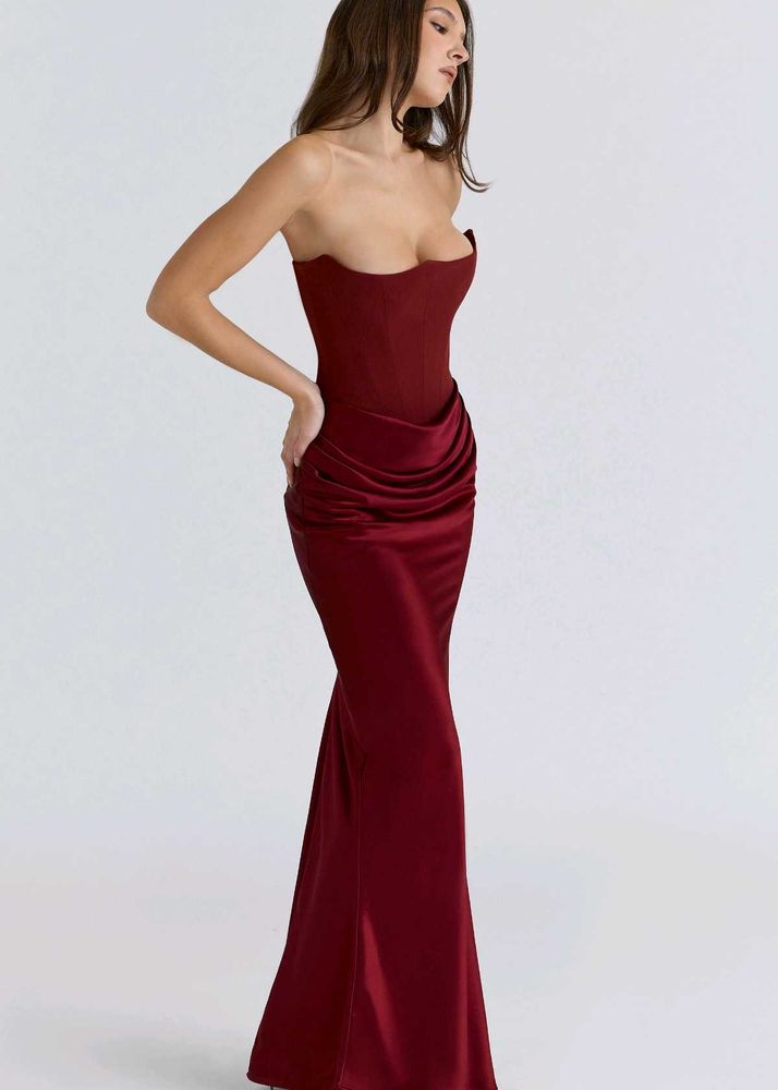 House Of CB Persephone Satin Corset Dress