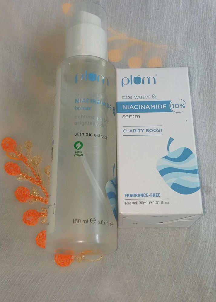 Plum Niacinamide Toner And Serum Combo