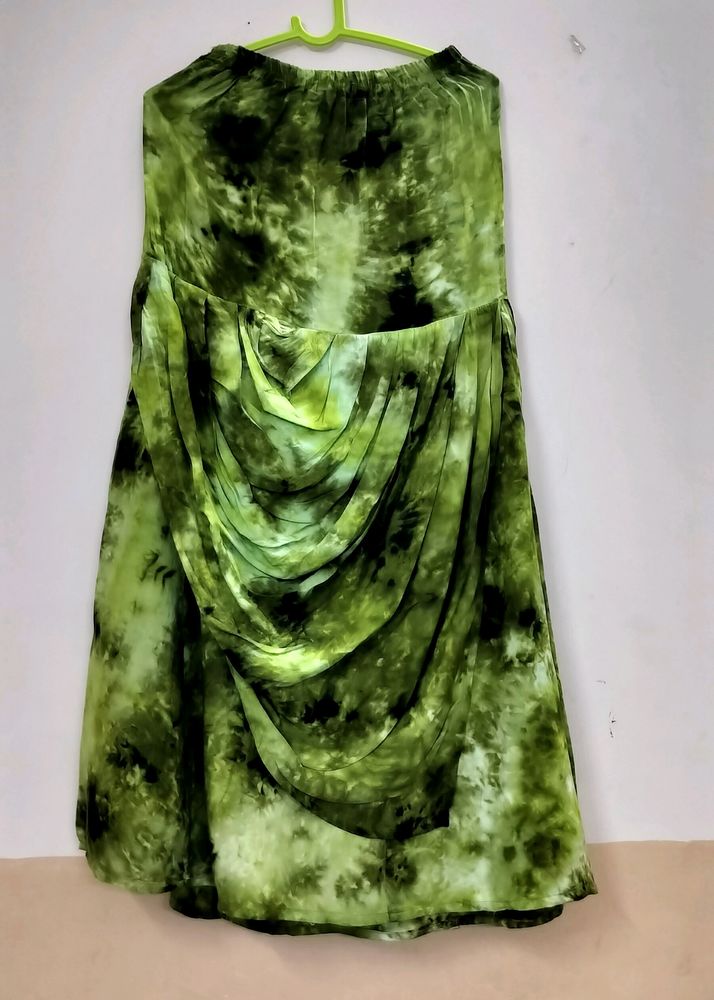 Green Tie Due Skirt