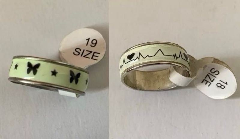 Combo of Two Cute Glow In The Dark Rings