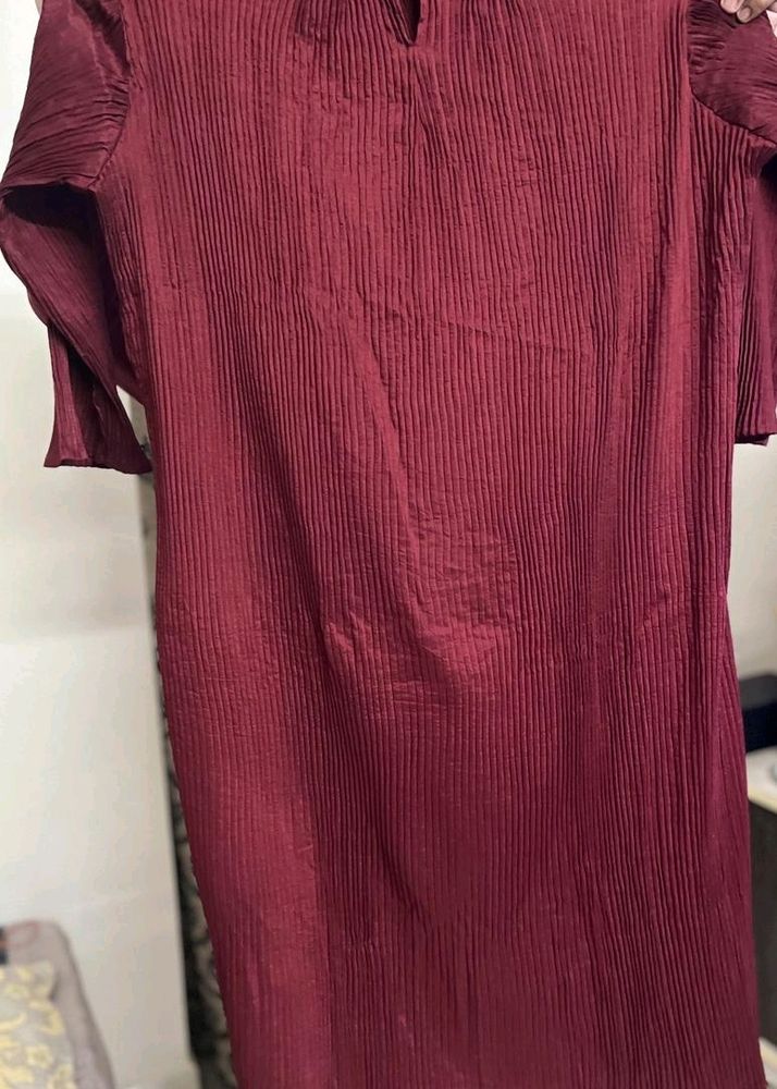 Tikhi Imli Red Kurta(only Kurta)