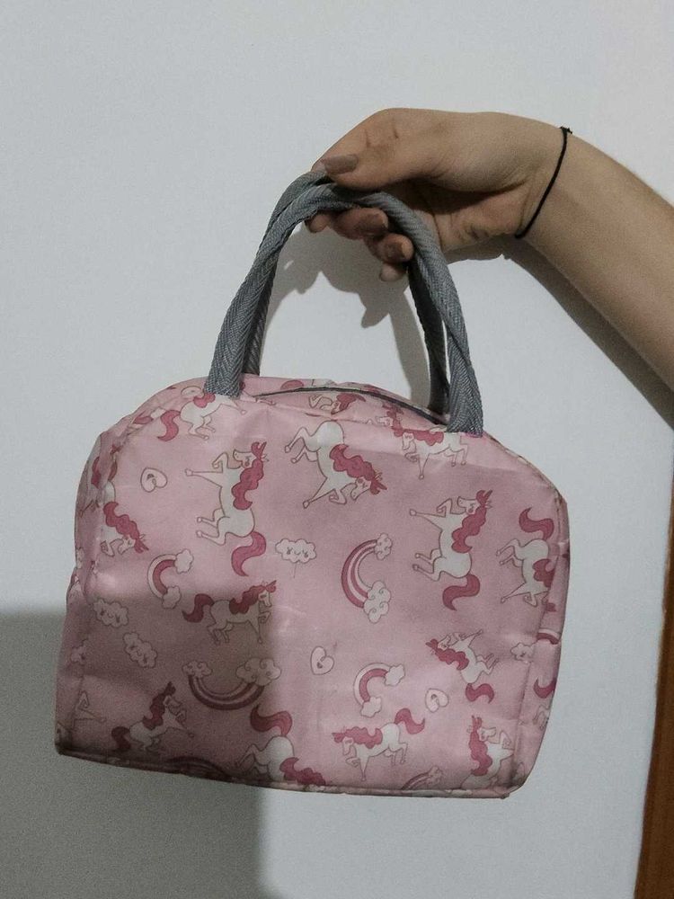 Cute Pink Unicorn Lunch Bag