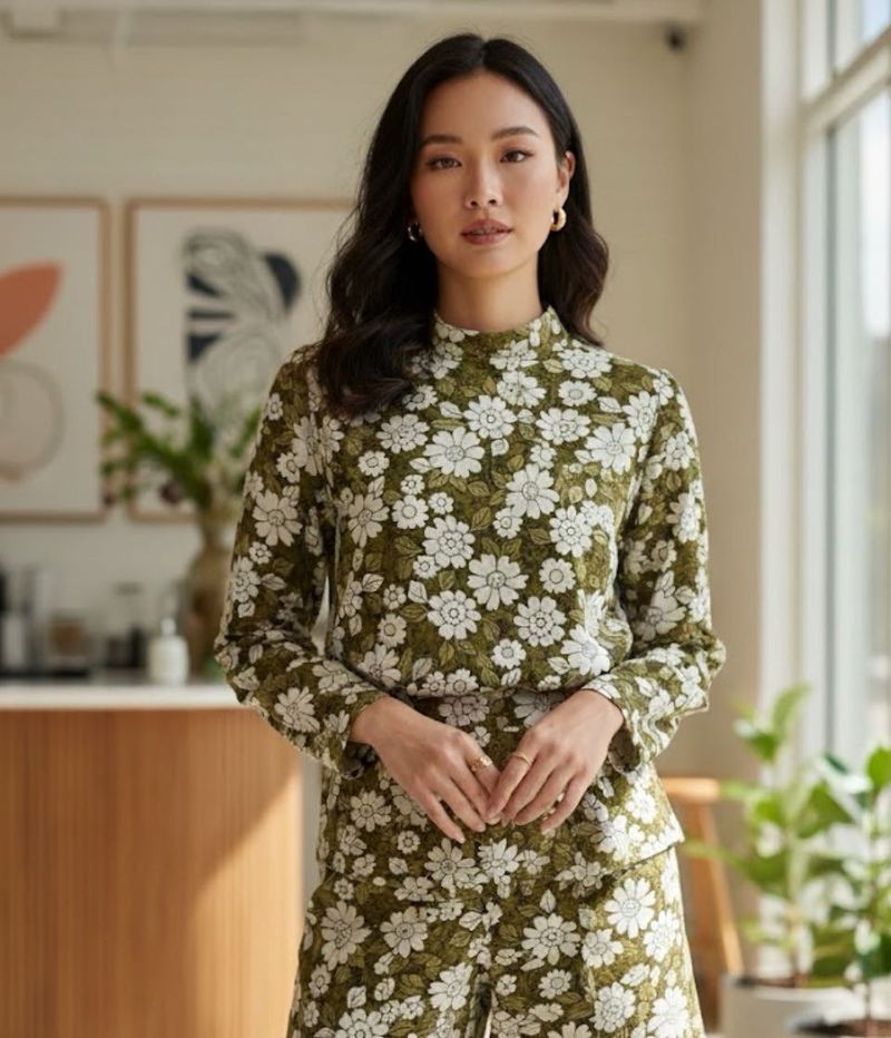 Sale 😍🎄🎄Green Floral Dress