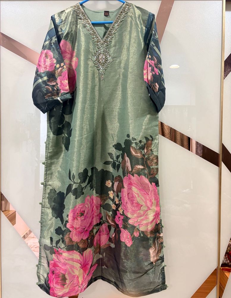 Chic Embellished Designed Kurta Dupatta set