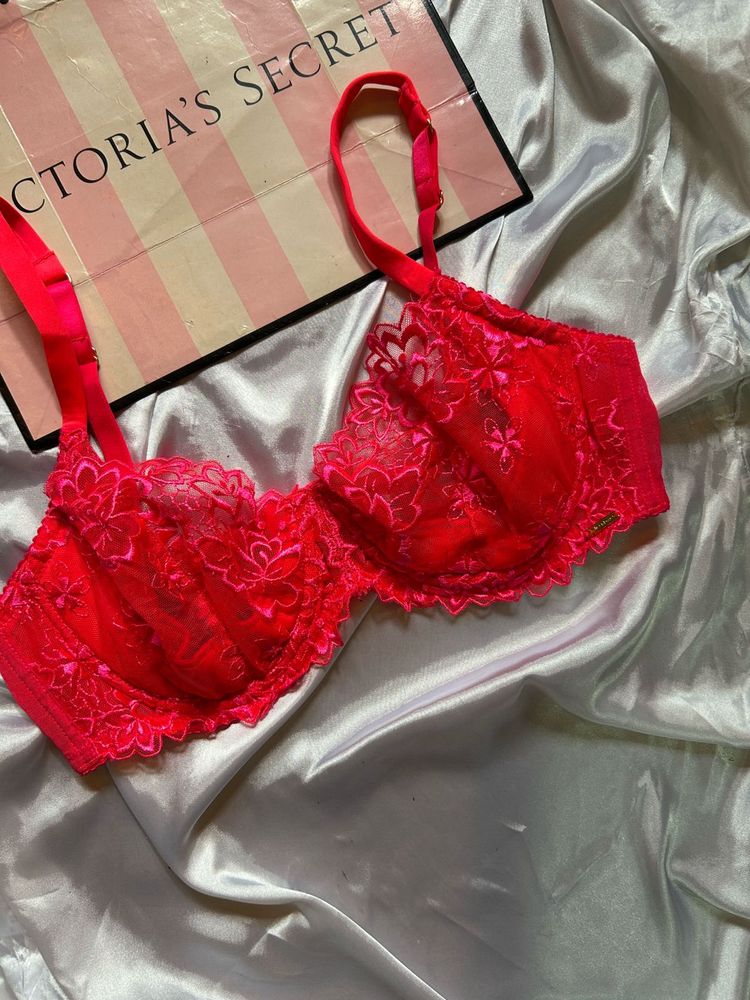 branded floral bra