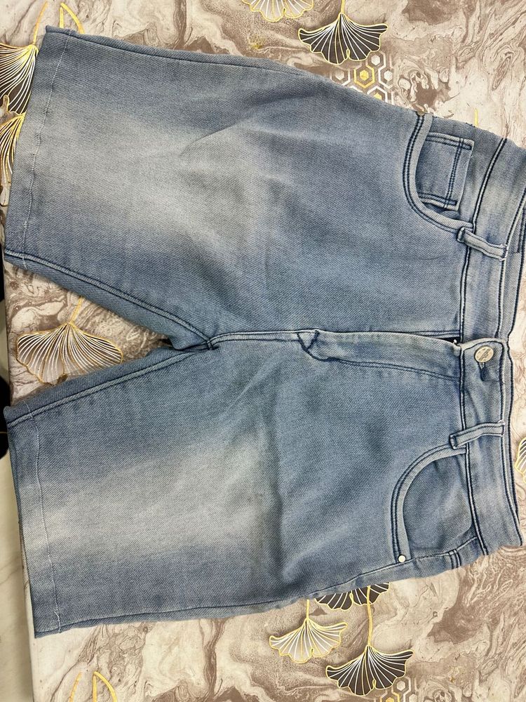 Light Wash Denim Shorts