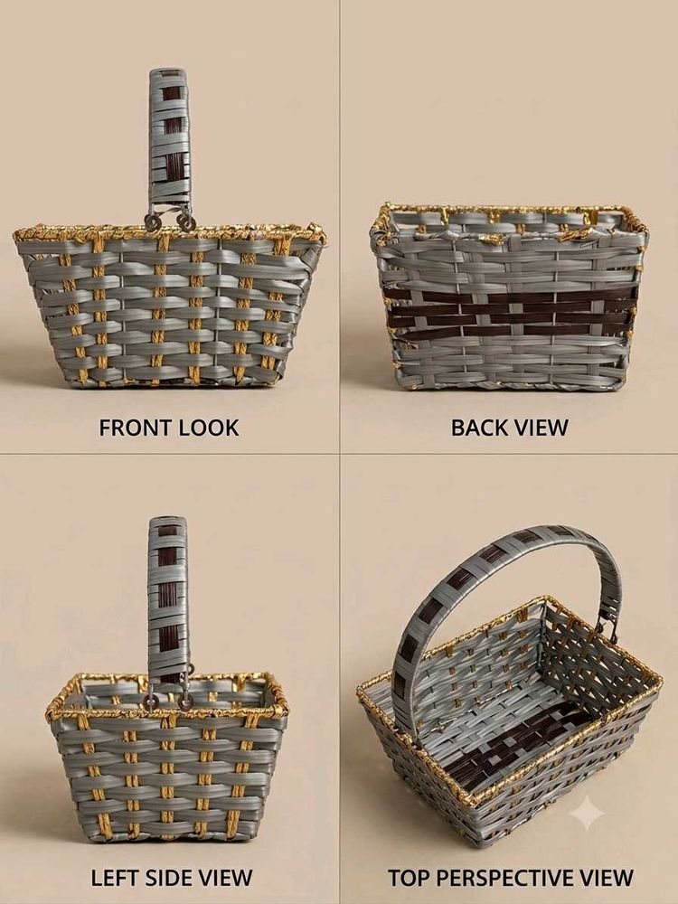 Rectangular Plastic Woven Gift hamper