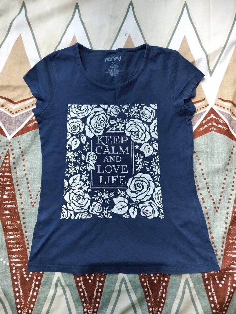 Blue Floral Tee