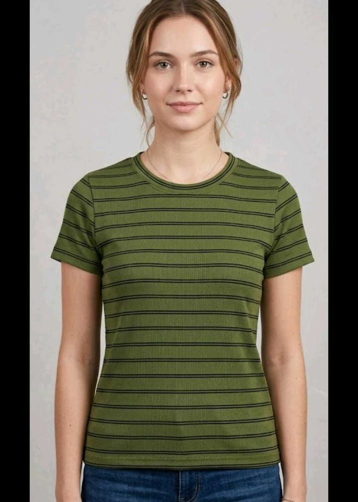 Green Striped T-Shirt