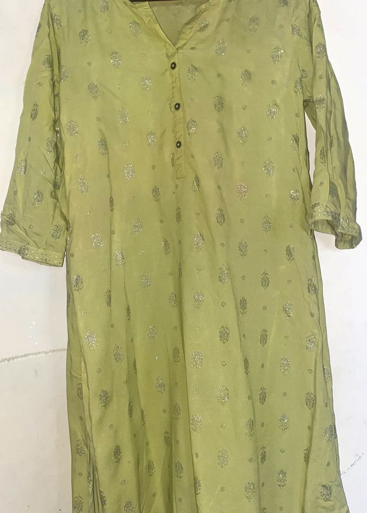 Green Printed Top