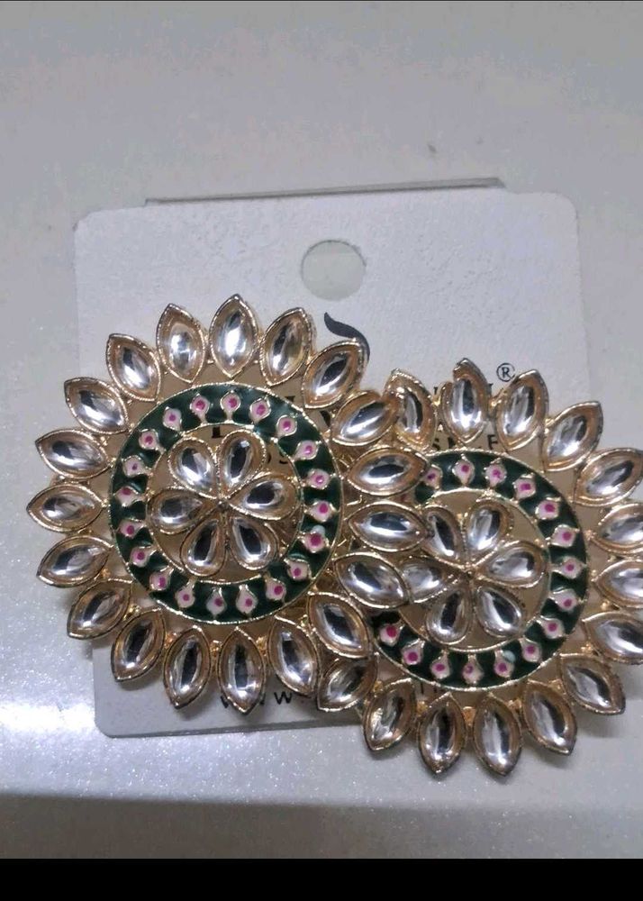 Stunning Kundan Stud Earrings