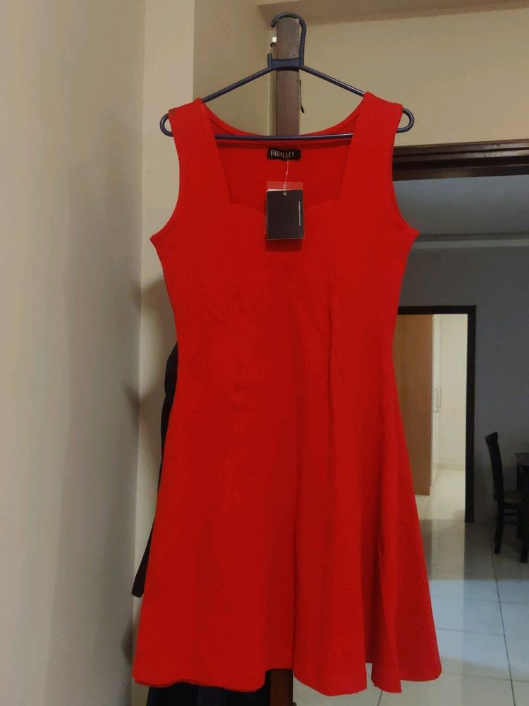 Red Party Wear Dress - Brand New