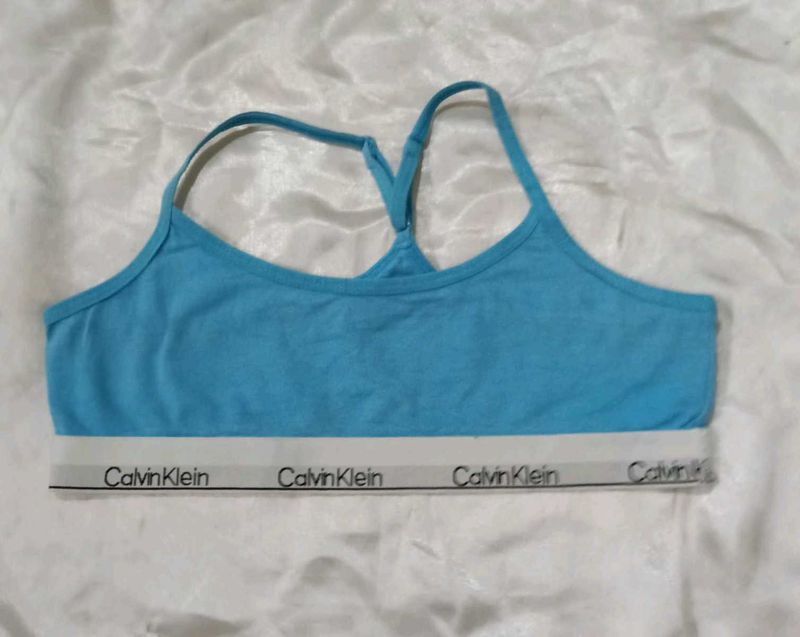Calvin Klein Blue Sports Bra