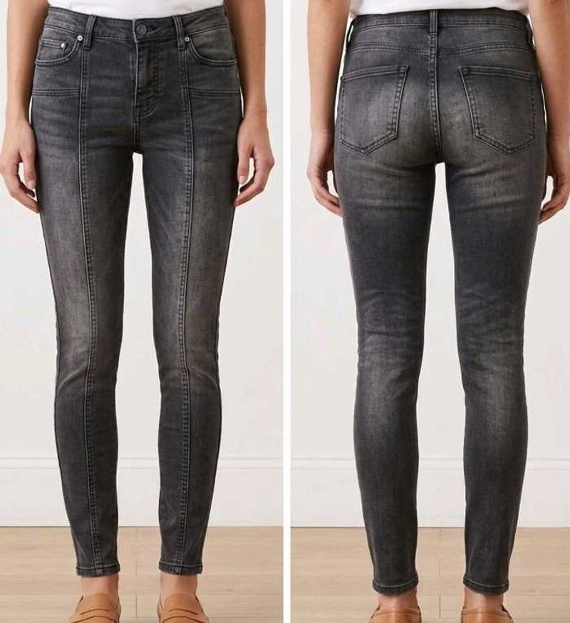 Grey Wash Skinny Fit Jeans