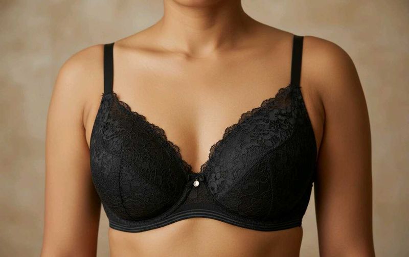 Black Lace Bra