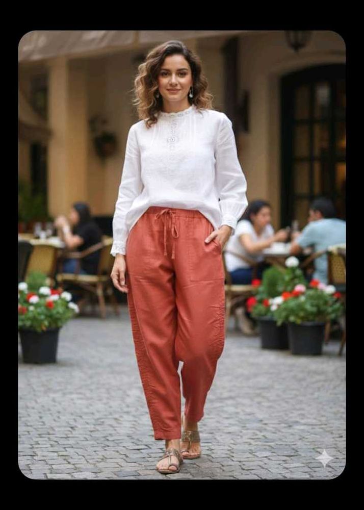 Relaxed Fit Casual Pants