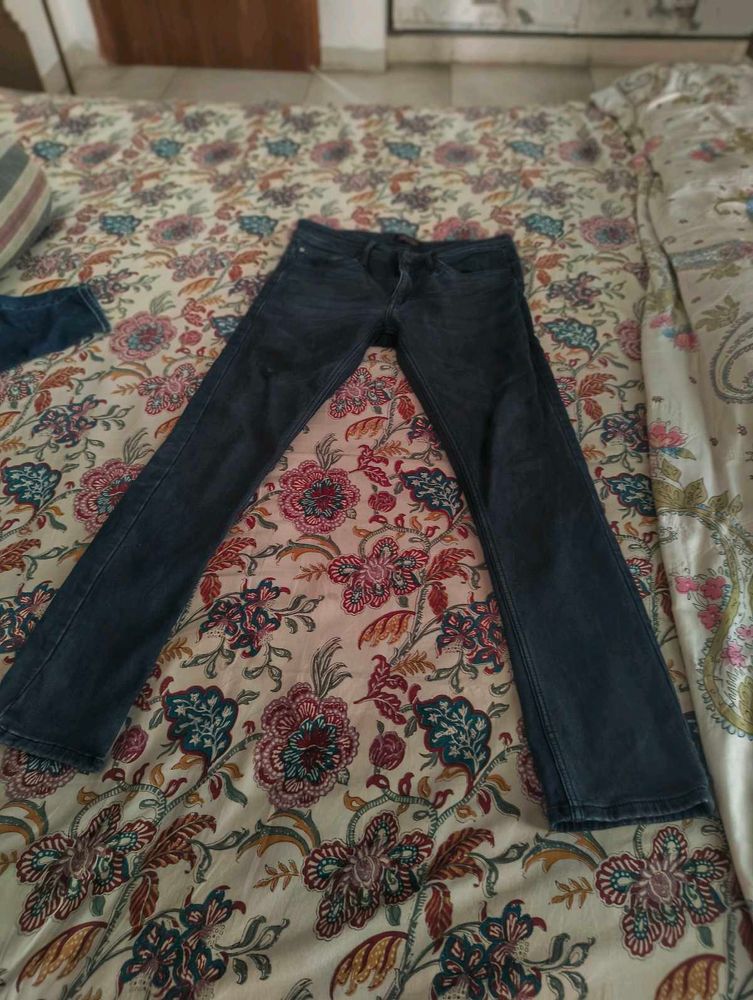 Classic Dark Wash Denim Jeans