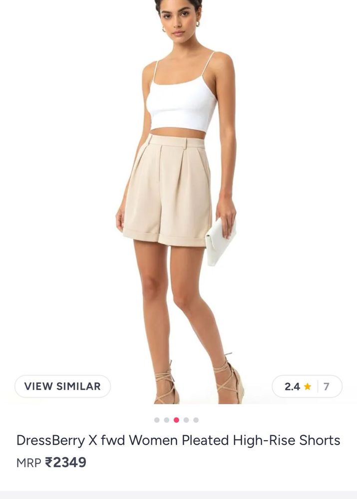 Stylish Beige Shorts