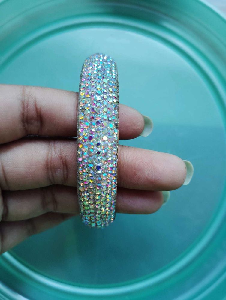 Sparkling Rhinestone Bangle Bracelet