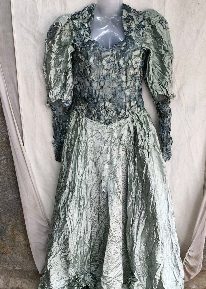 Vintage Style Floral Gown