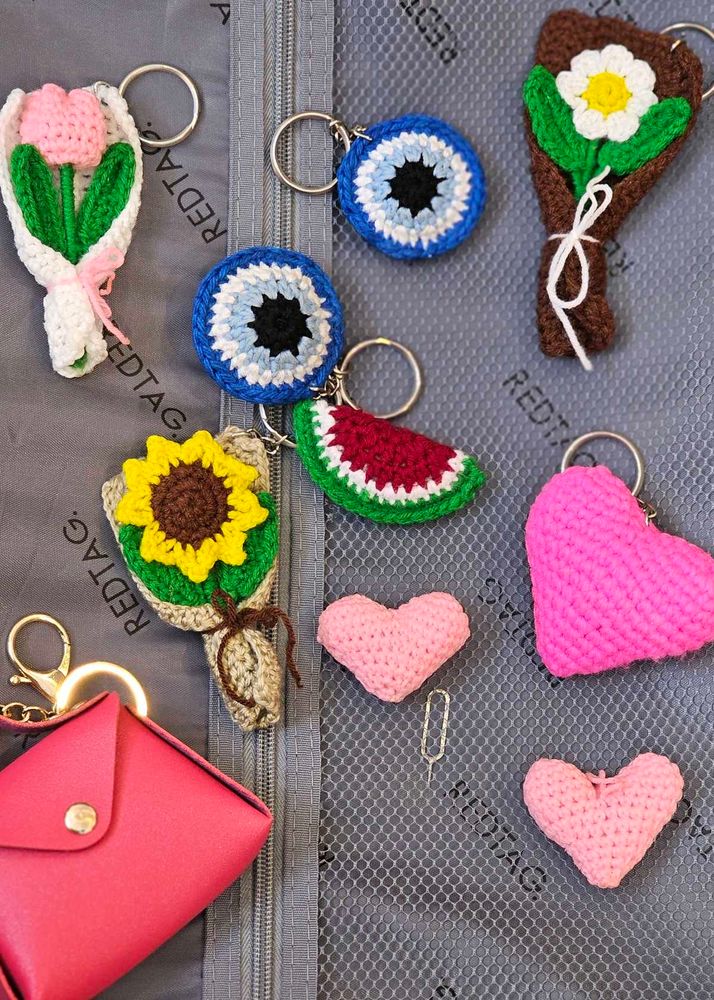 Handmade Crochet Keychain select 1 #199