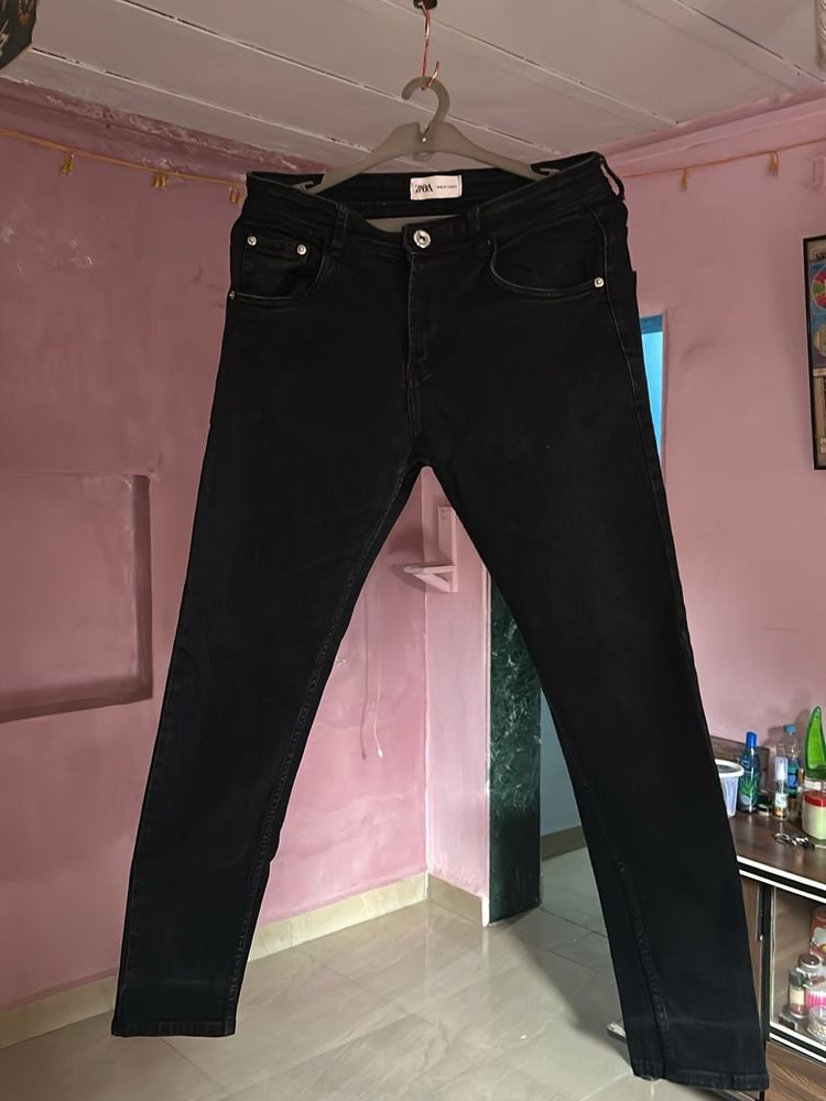 Zara Black Denim Jeans