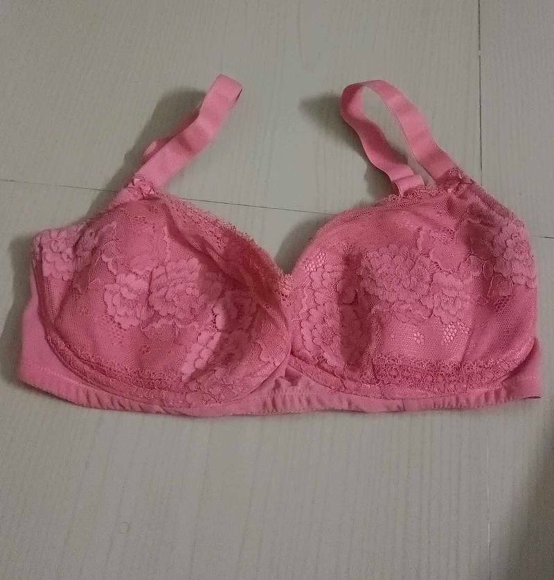 Pretty Pink Lace Bra