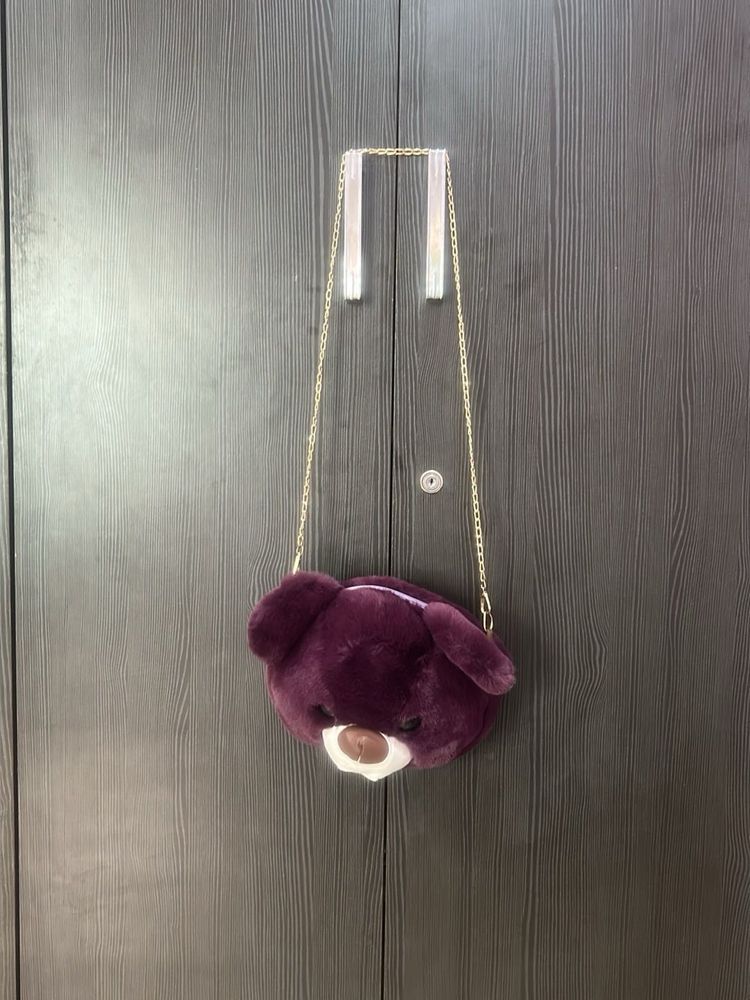 Plush Teddy Bear Crossbody Bag