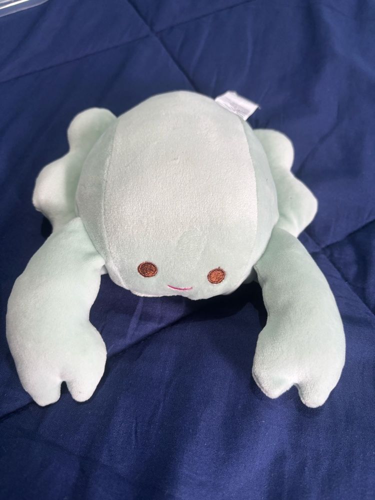 Cute Mint Crab Plush Toy (super soft and cuddly)